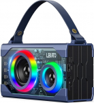 LEKATO Bluetooth-k&otilde;lar RGB-valgusega, kaasaskantav muusikakast 20W stereoheliga, BT5.3, 12H+ m&auml;nguaeg, Bluetooth-kast koju/peole/reisile/rannikule