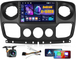4+64G Android Autoradio Renault Master 3 III Opel Movano B Nissan NV400 juhtmevaba Carpaly & Android Car, 10.1-tolline IPS puuteekraaniga raadio Bluetooth 5.0/GPS/Reversioonikaamera/FM/WiFi abil.