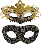 Oidea maskiballi maskide komplekt paaridele: Metal Mask Glitter Veneetsia Masquerade Half Mask koos Glitter Romantiline Halloween Party Karneval Kost&uuml;&uuml;m Fancy Dress Kingitus paaridele Partner