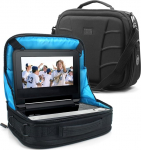 USA Gear Mobile DVD Net kaasaskantav DVD m&auml;ngija ja BluRay TV kandekott - &uuml;hildub k&otilde;igi 7"-10" seadmetega - must