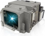 Asendusprojektorilamp &uuml;hildub Epson ELPLP65/V13H010L65 EB-1760W 1761W 1751 1771W PowerLite 1776W PowerLite 1761W PowerLite 1771W 1750 1775W, asenduslamp koos korpusega.