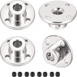 sourcing map Flange Coupling Motor Guide Shaft Coupling Motor Plug 8 mm Inner Diameter H13 x D16 Rigid for DIY Parts Pack of 4