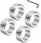 QUARKZMAN 4 St&uuml;ck Stellringe 3/4" Bohrung 32mm AD 14mm Breite mit Innensechskantschl&uuml;ssel Tiefenanschlagringe f&uuml;r Rad Schubkarre Axle Getriebe Montagen CNC Maschine Werkzeuge Industrie