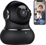 Littlelf Monitoring Camera, 2K Baby/Dog Monitor with Motion Detecting Camera, Night Vision, Two-Way Audio, 360 Degree Indoor Monitoring Camera, Wi-Fi Camera, with App, Alexa