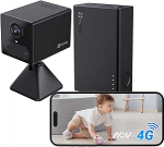 EZVIZ CB2 4G koos Power Partner 5200 mAh akuga, 4G LTE siseruumide valvekaamera, suur ooterežiim, CB2 komplekt, must