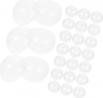 120 St&uuml;ck Transparente Kunststoffkugeln 32mm zum Bef&uuml;llen Wiederverschlie&szlig;bare Plastikkapseln f&uuml;r S&uuml;&szlig;igkeitenaufbewahrung und Partygeschenke Vielseitige Aufbewahrung