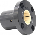 Lineare Gleitlager aus technischen Kunststoffen J-LMF10/LMF12/LMF16/LMF20/LMF25/LMF30/LMF35/LMF40/LMF50 Rundflanschlager(LIN-01RF-50 50x75x100mm)