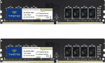 Timetec 16GB KIT (2x8GB) DDR4 2666MHz (PC4-2666V) PC4-21300 UDIMM lauaarvuti RAM - mitte-ECC puhverdamata, 288 pini, 1.2V, CL19 DIMM m&auml;lumoodul