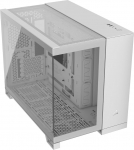 CORSAIR 2500X mATX karastatud klaasist arvutikapp - Ilma ventilaatorita - Kahekambriline disain - Suurep&auml;rane jahutuspaindlikkus - &Uuml;hildub p&ouml;&ouml;rd&uuml;hendusega emaplaatidega - Valge