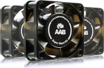 AABCOOLING Super Silent R4 - Vaikne ja t&otilde;hus 40 mm korpuseventilaator 4 vibratsioonivastase padjaga ja 9 V pinge alandajaga - PC ventilaatori jahutusventilaator 12,9 dB(A) 7,35 m3/h - 3 tk pakendis
