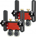 Lauasae kevadplaadid Press Feed Guide Double Bearing Roller Alumiinium sulam kevadel Board Reguleeritav puidut&ouml;&ouml;riistad liikuvate 5mm protsessi puusepad (Pack of 2)