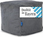 Bruni Cubo n&ouml;&ouml;rist istumiskuubik halli v&auml;rvi - 40 x 40 x 40 cm n&ouml;&ouml;rist istumiskuubik Saksamaalt, siseruumide istumiskuubik, jalatugi ja p&otilde;randapadi