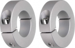 2 alumiiniumsulamist lainekraanide pakett - [30 mm puur x 55 mm v&auml;lisl&auml;bim&otilde;&otilde;t x 15 mm laius] klamberstiilis lainekraan CNC-t&ouml;&ouml;riistade jaoks, hoidmiseks, h&otilde;bedane