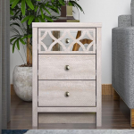 Galano Ilse &ouml;&ouml;kapp sahtliga - kaasaegne &ouml;&ouml;kapp peegliga - ruumi s&auml;&auml;stev k&uuml;ljelaud - organiseerimiskonsool - 39,8 S x 39,5 L x 59,0 K cm - tolmuhall tammepuu