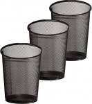 Zuvo 3 Pack &uuml;mmargune v&otilde;rgusilma pr&uuml;gikast, kerge pr&uuml;gikast, metallist pr&uuml;gikast, ideaalne k&ouml;&ouml;k, kodu, kontor, &uuml;hiselamu, elutuba, laud, magamistuba (must)