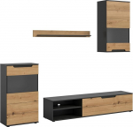 xonox.home - Cajak seinam&ouml;&ouml;bli 4-osaline komplekt 246 x 182 x 37 cm Basalt hall ja Artisan - Living Idea M&ouml;&ouml;bel M&ouml;&ouml;bel Disainer M&ouml;&ouml;bel P&otilde;hjamaine disain Kvaliteetne t&ouml;&ouml;tlus Ilus silmapaistev