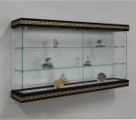 VM Art Design Glass Versux Style VMVBR6HT Hanging Display Case Black / Gold