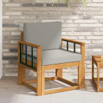 Moderne Outdoor Sofagarnitur aus langlebigem Akazienholz als Gartenm&ouml;bel Set f&uuml;r eine Moderne Garten Sofagarnitur aus Massivholz Akazie und langlebige Terrassenm&ouml;bel Akazie