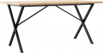 vidaXL s&ouml;&ouml;gilaud X-raam 160 x 80 x 75,5 cm Massiivne m&auml;nd ja malm