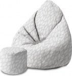 DreamRoots DreamRootsDreamRoots Bean Bag 80 x 80 x 120 cm - Bean Bag koos seljatoe ja kaanega - istmepadi t&auml;iskasvanutele koos t&auml;idisega M