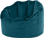 Icon Sirena Bean Bag tool t&auml;iskasvanutele, Teal, kohev sametist kangas, hiiglaslik sametist Bean Bag t&auml;iteainega, Bean Bag tool, mugav tugitool elutuppa, lounge, magamistuppa, kontorisse