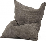 Roheline Bean Square XXL siseruumide Corduroy kate 140 x 180 cm - Ilma t&auml;idiseta - Bean Bag Cover, Bean Bag Cover - 600D Oxford, Cord - Pehme, pehme, vastupidav - pestav, koos sisekotiga - Antratsiitpunane