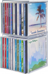 STORi virnastatav l&auml;bipaistev plastikust CD korraldaja (2 Pack) Cube Case ideaalne teatriruumi, mahutab kuni 12 CD &uuml;mbrist &uuml;he korraldaja kohta, valmistatud USAs