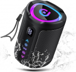 aowoka Bluetooth-k&otilde;lar koos valgusega, 2026 muusikakast, kaasaskantav kast, Bluetooth 5.4, 15 t&uuml;kki, t&auml;iustatud bass, IPX7 veekindel, v&auml;lisk&otilde;lar reisimiseks, spordiks, peoks, jalgrattas&otilde;iduks