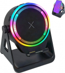 Kabelloser Bluetooth-Lautsprecher mit Induktionssensor, 360&deg;-Drehung Kabelloser Bluetooth-Telefonsensorst&auml;nder RGB-Umgebungslicht und HD-Surround-Sound f&uuml;r Smartphones