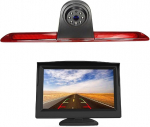 HD 720p kolmas katusepidurikaamera pidurituledega parkimiskaamera + 5-tolline monitor Transporterile/ Fordile/ Transit V363-le/ Jumbo F150/F250/F350-le/ Transit MK 8 2014 jaoks