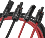 P&auml;ikesepaneeli pikenduskaabel, 6mm&sup2; 3m p&auml;ikesepaneeli pikenduskaabel koos naissoost ja isase veekindla p&auml;ikesepaneeli juhtmeadapteriga p&auml;ikeseelektrijaama jaoks (3M punane + 3M must)