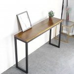 Langer Konsolentisch im Industriestil, Flur Regal Schmal, Beistelltisch mit Stauraum, Ablagefl&auml;che f&uuml;r Wohnzimmer, Flur, Eingangsbereich(100x30x75cm/39x12x30in)