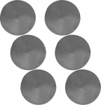 Cabilock 6 St&uuml;ck Hitzebest&auml;ndige rutschfeste Gewebte Platzdeckchen f&uuml;r Essbereich for T&auml;glichen Gebrauch und Partys Elegant und Funktional Tiefgrau