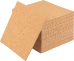 FUNSUEI Pack of 50 15 x 15 cm Self-Adhesive Cork Coasters, 2 mm Thick Self-Adhesive Square Cork Panels Cork Tiles Cork Mats for Crafts for DIY