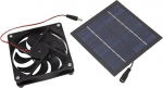 Natudeco Solar Panel Fan, Solar Attic Fan Set, 50W Powered Pet House Fan, Outdoor Cooling Fan for Greenhouse, Shed, Chicken Coop