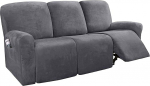 LINGKY Recliner Slipcovers Recliner Cover Diivan Slipcover Diivan Cover 8-osaline m&ouml;&ouml;bli kaitse Diivan Rich Velvet Plush Shape Fit Stretch Stiilne pehme elastse alusega (Hall)