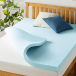Parim hind madratsi m&auml;luvaht ventileeritud madratsi pealisplaat 3" jahutav geel infusioon CertiPUR-US CertiPUR-US sertifitseeritud l&uuml;hike Queen Dorm Essentials Blue