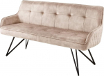 riess-ambiente.de Euphoria disainipink 156 cm Greige Velvet retro stiilis dekooritikandiga