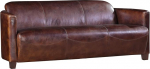 Clubsofa Rocket 3-kohaline Vintage Cigar nahast tumepruun ehtne nahast diivan