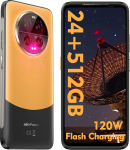 Ulefone Armor 23 Ultra Outdoor mobiiltelefon 5G kahesuunalised satelliits&otilde;numid nutitelefon 24GB + 512GB 5280mAh aku, 6.78 tolli FHD+ 120Hz, Android 13, 50MP+50MP+64MP+50MP kaamera, NFC/OTG oranž