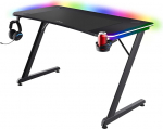 Trust Gaming GXT 710 Luminus Pro m&auml;ngulaud 120 x 60 cm LED RGB, integreeritud juhtmevaba laadija 10 W, 10 v&auml;rvimoodi, m&auml;ngulaud koos tassihoidjaga, k&otilde;rvaklappide konksudega - must