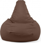 ARKETICOM 68 SESSANTOTTO Sitzsack mit abnehmbarem Bezug f&uuml;r Kinder, wasserabweisendes Gewebe, rei&szlig;fest, 55 x 70 cm, Braun