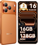 Blackview Wave 7C nutitelefon ilma lepinguta, Android 16 mobiiltelefon odavalt, 16GB + 128GB/2TB TF, KI 32MP + 13MP, 6,56-tolline mobiiltelefon, 4G Dual SIM Simlock-free mobiiltelefonid/IP54/Gemini AI/3,5 mm