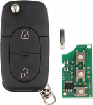 4D0837231R Raadio kaugjuhtimispult 433 MHz ID48 kiip Audi A3 A4 A6 A6 A8 TT 2-nupuga klappv&otilde;ti koos kaugjuhtimispuldiga 4D0.837.231