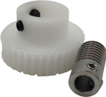 Pinion Gear 1 Piece 0.8 Module Plastic Worm Gear Set, 1:60 Ratio, 0.8 m, 60 hammast, Turbine Wheel, 6 mm Bore, Roostevabast terasest Worm Shaft Drive Mechanism (12 mm Bore)
