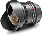 Walimex Pro 8 mm 1:3.8 VDSLR Fish-Eye II Lens Photo & Video for Nikon F Lens Bayonet Black (Manual Focus, Calculated for APS-C Sensor, Continuous Aperture Adjustment, Removable Lens Hood)