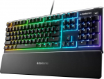SteelSeries Apex 3 RGB m&auml;nguklaviatuur 10-Zone RGB valgustus IP32 veekindel Premium Magnetic Wrist Rest 64812 Whisper-Quiet Tactile & Silent