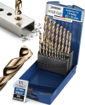 Metallipuuride komplekt HSS Cobalt 19 t&uuml;kki | HSS-Co5 Professional Stainless Steel Drill Bit 1-10 mm | Self-Centring Cobalt Twist Drill Bit DIN 338 HSS CO Drill Set for Stainless Steel, Steel, Iron, Metal | Drill Bit Set | Drill Bit Set