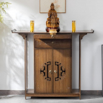 Altartisch f&uuml;r pers&ouml;nliche Schreine mit Schubladen, Meditationsschrank mit ausziehbarer Platte, Heimdekoration f&uuml;r Wohnzimmer, Schreine und Tempel (102 x 40 x 104 cm)