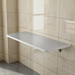 WESTWILD roostevabast terasest kokkupandav seinalaud koos ujuvate riiulitega Seinale paigaldatud s&ouml;&ouml;gitoa k&ouml;&ouml;gi t&ouml;&ouml;jaam klappt arvutilaua nurgale [rt-size siin]